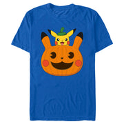 Men's Pokemon Halloween Pikachu Jack-O'-Lantern  Adult T-Shirt