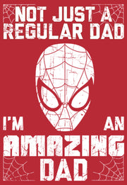 Men's Marvel Spider-Man Not Just a Regular Dad I'm an Amazing Dad  Adult Pull Over Hoodie