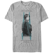 Men's Star Wars Rogue One Jyn Defiance U-Wing Stance  Adult T-Shirt