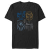 Men's Star Wars: The Mandalorian Line Art Helmets  Adult T-Shirt