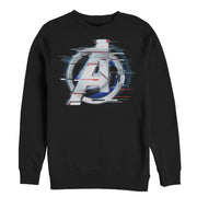 Men's Marvel Avengers: Endgame Logo Glitch  Adult Sweatshirt