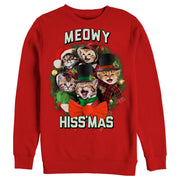 Men's Lost Gods Meowy Hissmas  Adult Sweatshirt