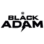 Men's Black Adam Bold Black Logo  Adult T-Shirt