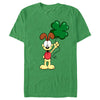 Men's Garfield St. Patrick's Day Odie Shamrock Balloon  Adult T-Shirt