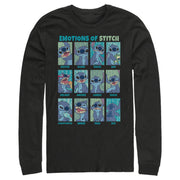 Men's Lilo & Stitch Emotions of 626  Adult Long Sleeve Shirt