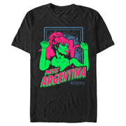 Men's Beetlejuice Neon Miss Argentina  Adult T-Shirt