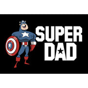 Men's Marvel Super Dad Cartoon Captain America  Adult Pull Over Hoodie