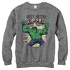 Women's Marvel Hulk Getting Ripped  Adult Sweatshirt