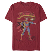 Men's Superman Patriotic Adventures  Adult T-Shirt