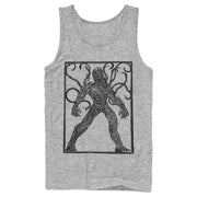 Men's Marvel Eternals Kro Woodcut  Adult Tank Top