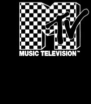 Men's MTV and Checker Logo  Adult T-Shirt