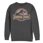 Men's Jurassic Park Logo Henna Print  Adult Sweatshirt