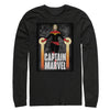 Men's Marvel Captain Marvel In Flight  Adult Long Sleeve Shirt