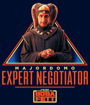 Men's Star Wars: The Book of Boba Fett Majordomo Expert Negotiator  Adult Long Sleeve Shirt