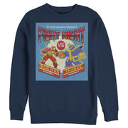 Men's Marvel Pixel Fight Night Iron Man Arcade  Adult Sweatshirt