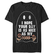 Women's CHIN UP Ghost Hope Your Day is as Nice as my Booty  Adult Boyfriend Tee