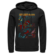 Men's Marvel Spider-Man: No Way Home Slinging Cover  Adult Pull Over Hoodie