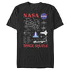 Men's NASA Space Shuttle Schematic Details  Adult T-Shirt