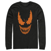 Men's Marvel Halloween Venom Scary Face Costume  Adult Long Sleeve Shirt