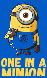 Men's Despicable Me Minions One In A Minion  Adult T-Shirt