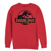 Men's Jurassic Park Logo Sunset  Adult Sweatshirt