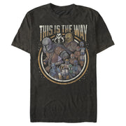 Men's Star Wars: The Mandalorian Group Shot This Is The Way  Adult T-Shirt