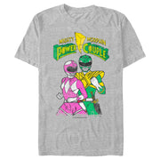 Men's Power Rangers Mighty Morphin Power Couple  Adult T-Shirt