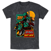 Men's Star Wars Boba Fett Bounty Hunter Katakana  Adult T-Shirt