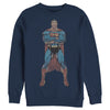 Men's Superman Bold Hero Pose  Adult Sweatshirt