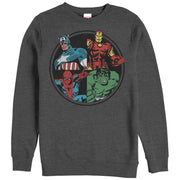 Men's Marvel Avengers Circle  Adult Sweatshirt