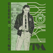 Men's Marvel Loki Clock's Ticking Retro  Adult T-Shirt