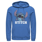 Men's Lilo & Stitch Silly Black Glasses  Adult Pull Over Hoodie