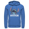 Men's Lilo & Stitch Silly Black Glasses  Adult Pull Over Hoodie