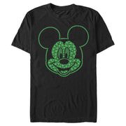 Men's Mickey & Friends Shamrock Big Face  Adult T-Shirt