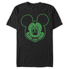 Men's Mickey & Friends Shamrock Big Face  Adult T-Shirt