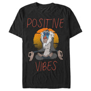 Men's Lion King Rafiki Positive Vibes Meditation  Adult T-Shirt