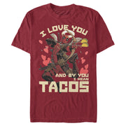 Men's Marvel Deadpool Taco Cupid  Adult T-Shirt