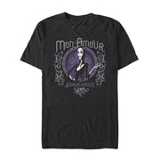 Men's Addams Family Morticia Mon Amour Portrait  Adult T-Shirt