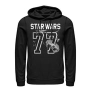 Men's Star Wars X-Wing & Tie Fighter Battle 77  Adult Pull Over Hoodie