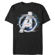 Men's Marvel Avengers: Endgame Logo Glitch  Adult T-Shirt