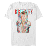 Men's Britney Spears Pop Star Glitch  Adult T-Shirt