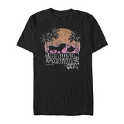 Men's Lion King Retro Sunset Trio  Adult T-Shirt