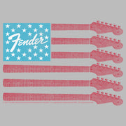 Men's Fender Guitar Flag Logo  Adult T-Shirt