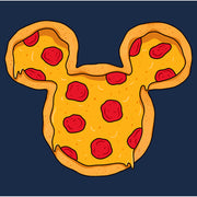 Men's Mickey & Friends Pizza Mickey Mouse Logo  Adult T-Shirt