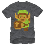 Men's Nintendo Legend of Zelda Pixel Link  Adult T-Shirt