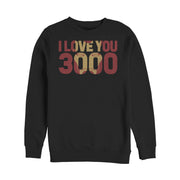 Men's Marvel Iron Man Love 3000 Mask  Adult Sweatshirt