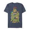 Men's Teenage Mutant Ninja Turtles 18th Birthday Pizza Party  Adult T-Shirt