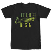 Men's Lost Gods St. Patrick's Day Let the Shenanigans Begin  Adult T-Shirt