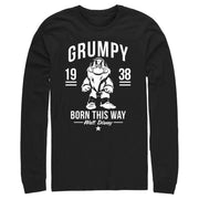 Men's Snow White and the Seven Dwarves Grumpy Born This Way  Adult Long Sleeve Shirt