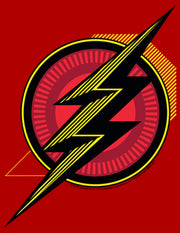 Men's Zack Snyder Justice League The Flash Comic Logo  Adult T-Shirt